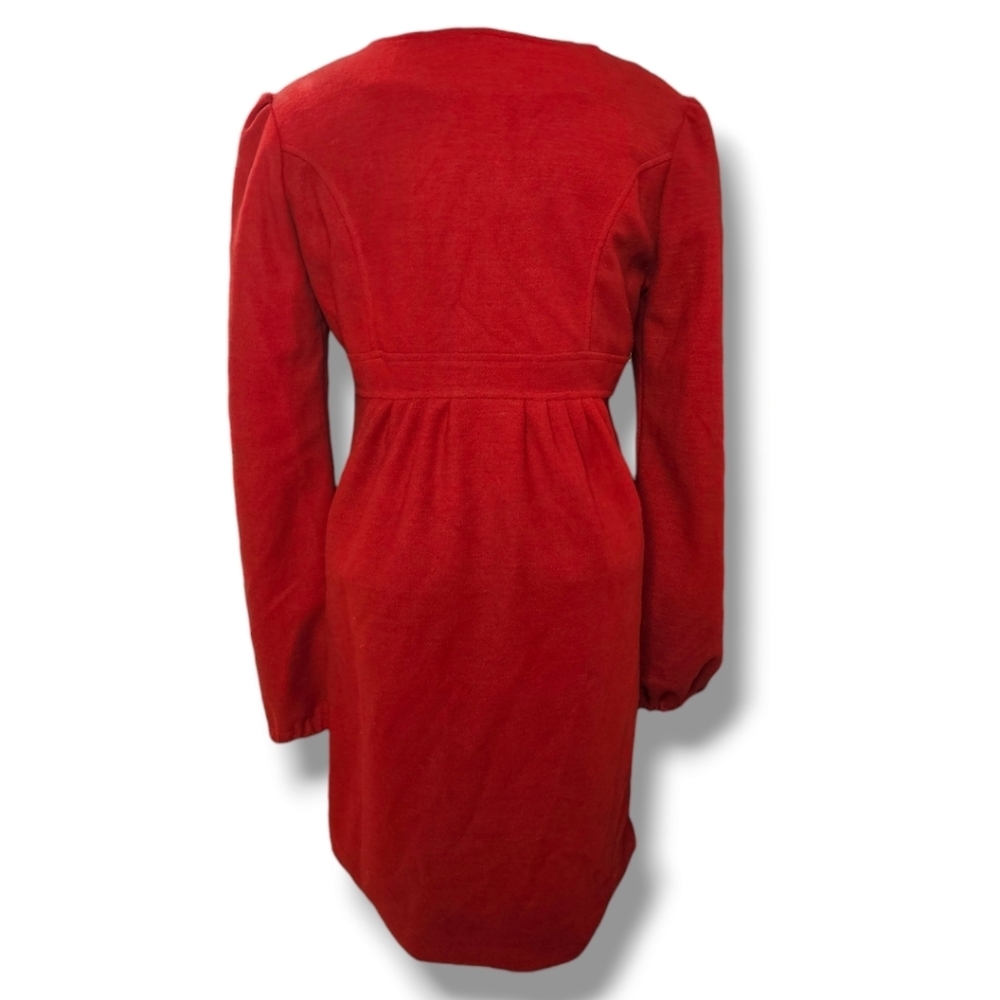 Vintage Scawaii peacoat jacket red with pockets small - Picture 3 of 6